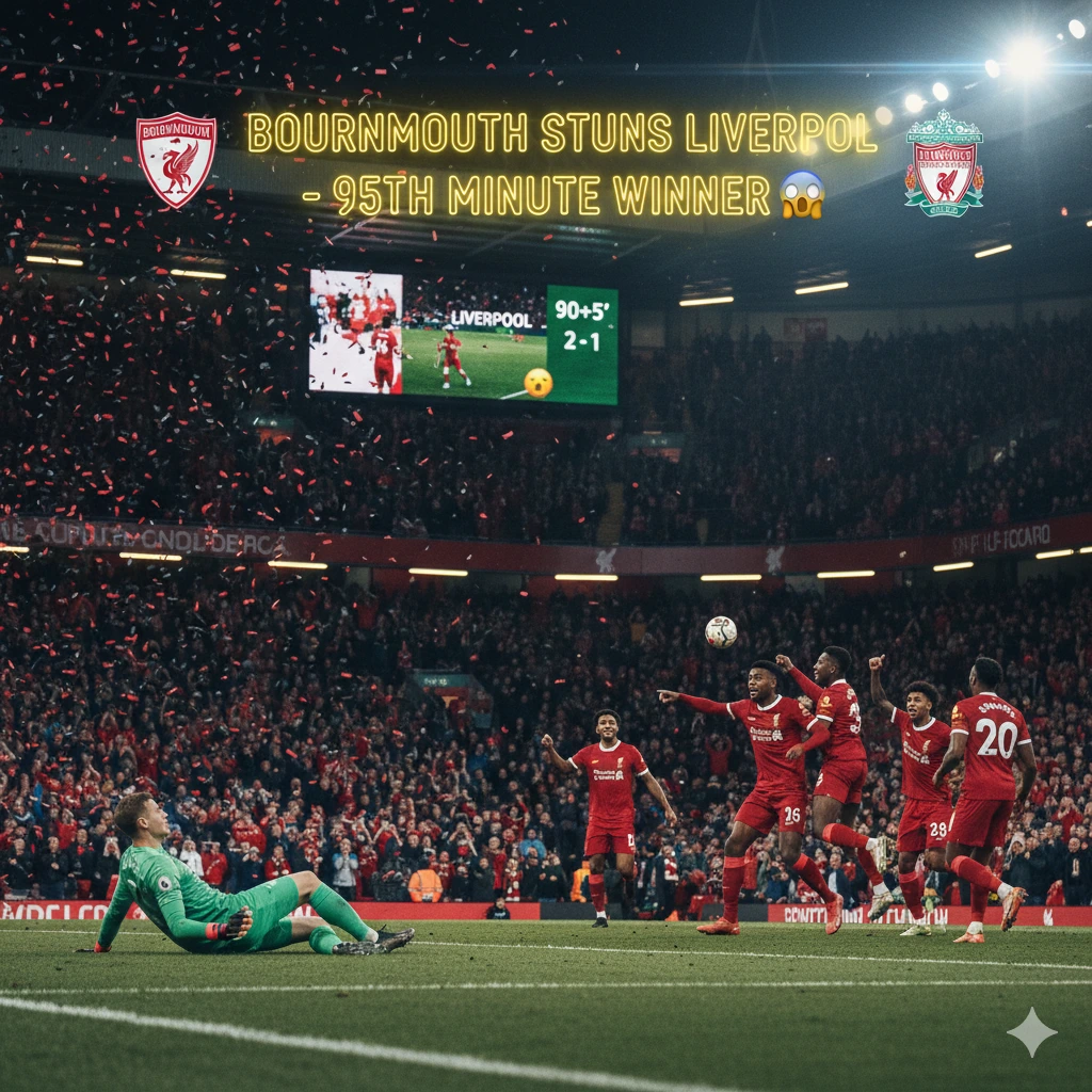 Bournemouth Stuns Liverpool with 95th-Minute Winner: Match Analysis and Fallout