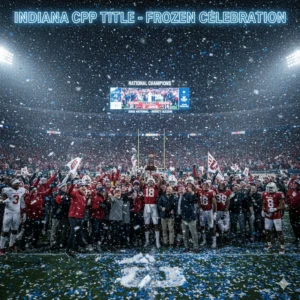 Indiana's Perfect Season Culminates in Frozen Celebration: A Historic CFP Title Party